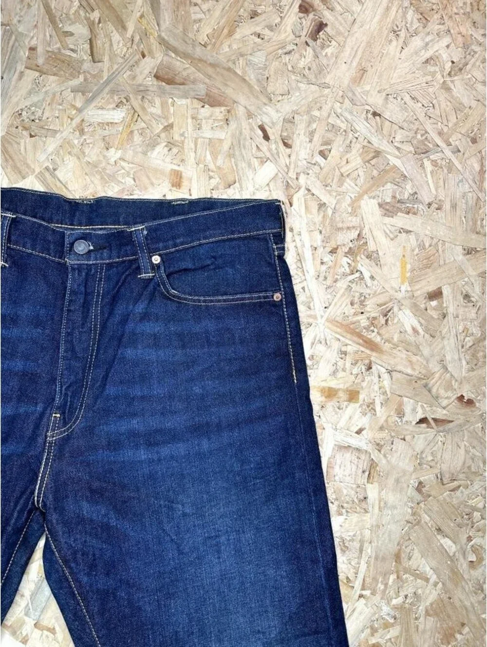 Levis 505 Regular Fit Jeans Mens 38x27 Blue Denim Straight Leg Pants